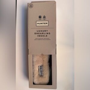 NWT Hunter Shearling Insole in Cream